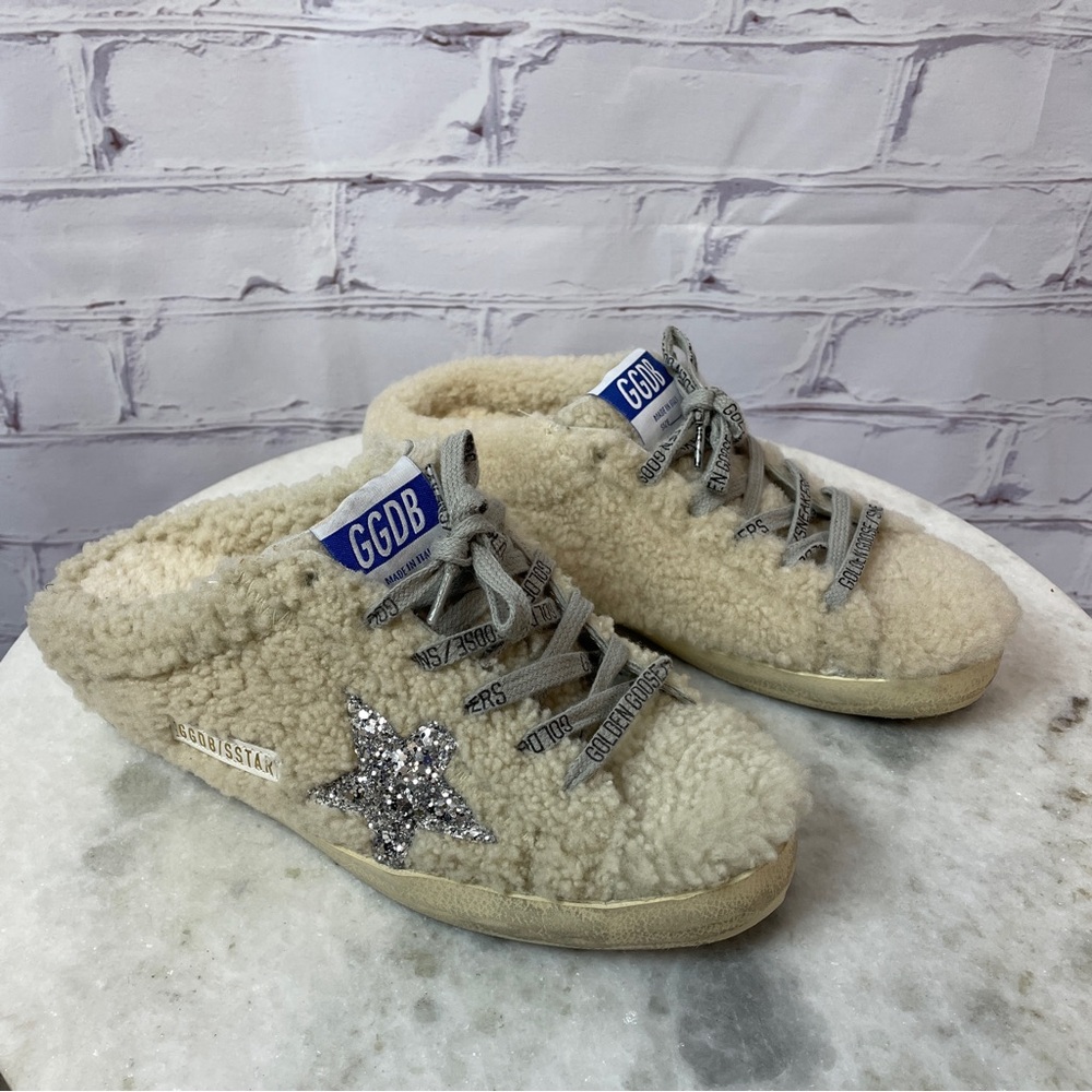 Golden Goose Shearling Sabot Sneaker